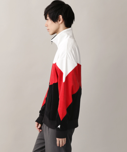 KANGOL（カンゴール）の「▽WEB限定 MONO-MART×KANGOL/カンゴール ビッグシルエット切り替えベロアフルジップブルゾン（ブルゾン・メンズ・レッド/ブルー/グリーン・FREE）」の16枚目の写真