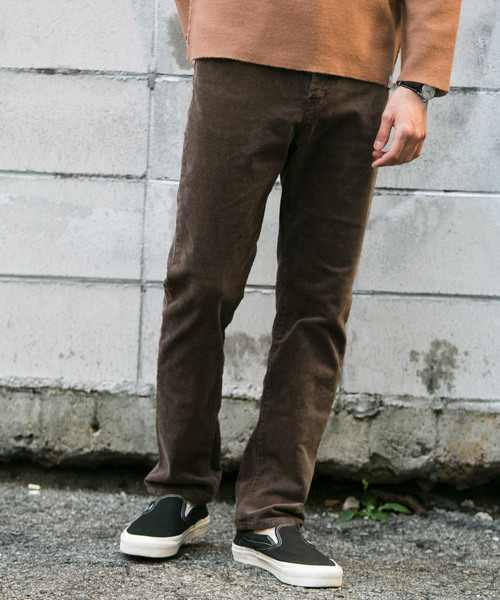 URBAN RESEARCH Sonny Label（アーバンリサーチサニーレーベル）の「コーデュロイストレッチテーパードパンツ（その他パンツ・メンズ・マスタード/ブラック/ブラウン/カーキ・MEDIUM/LARGE）」の16枚目の写真