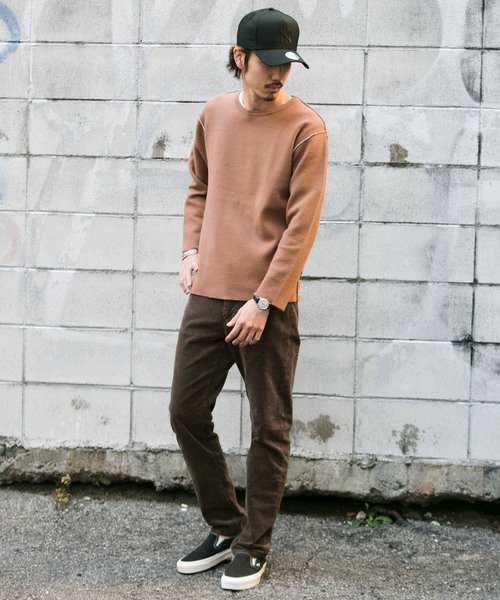 URBAN RESEARCH Sonny Label（アーバンリサーチサニーレーベル）の「コーデュロイストレッチテーパードパンツ（その他パンツ・メンズ・マスタード/ブラック/ブラウン/カーキ・MEDIUM/LARGE）」の10枚目の写真