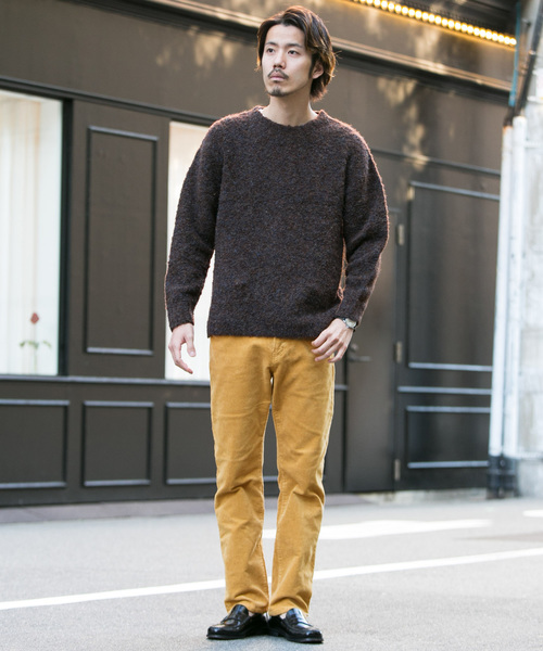 URBAN RESEARCH Sonny Label（アーバンリサーチサニーレーベル）の「コーデュロイストレッチテーパードパンツ（その他パンツ・メンズ・マスタード/ブラック/ブラウン/カーキ・MEDIUM/LARGE）」の19枚目の写真