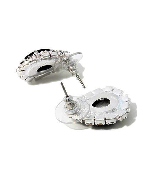 Ray BEAMS(レイビームス)の「△ROCKS PAPER METAL / ティアドロップ スタッズピアス(ピアス(両耳用)・レディース・ブラック/ミント・ONE SIZE)」の3枚目の写真