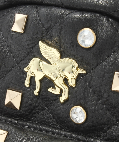 L.D.S.（エルディーエス）の「キルティングユニコーンリュック（メッセンジャーバッグ・レディース・ブラック系/ホワイト系/レッド系/ピンク系・FREE）」の13枚目の写真