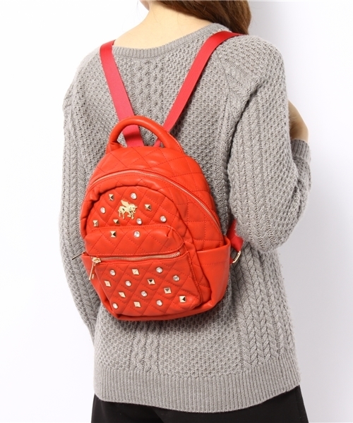 L.D.S.（エルディーエス）の「キルティングユニコーンリュック（メッセンジャーバッグ・レディース・ブラック系/ホワイト系/レッド系/ピンク系・FREE）」の5枚目の写真