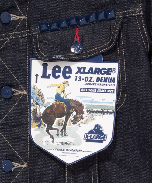XLARGE(エクストララージ)の「LEE RIDERS JACKET(ブルゾン・メンズ・インディゴブルー・SMALL/MEDIUM/LARGE/X-LARGE)」の3枚目の写真
