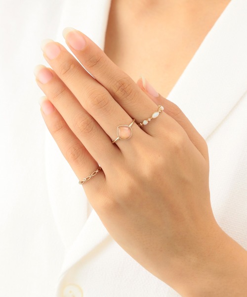 agete（アガット）の「K10ピンキーリング（10134111052）（リング