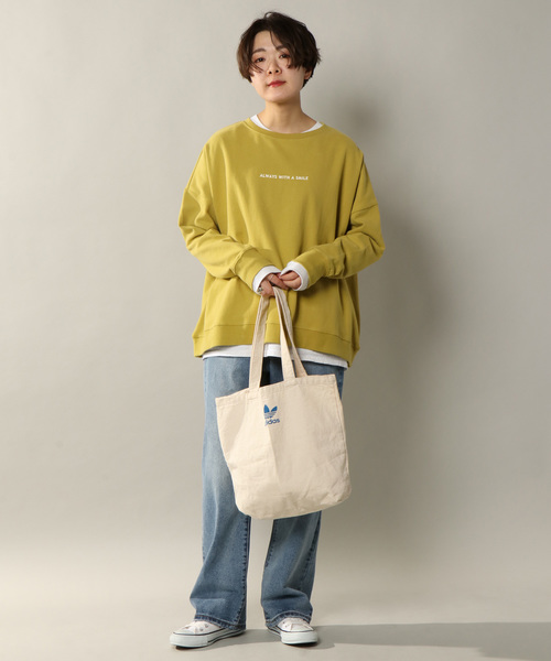 notch.（ノッチ）の「度詰め天竺ルーズトップス（スウェット・レディース・ブラック/グレー/オフホワイト/マスタード・M）」の16枚目の写真