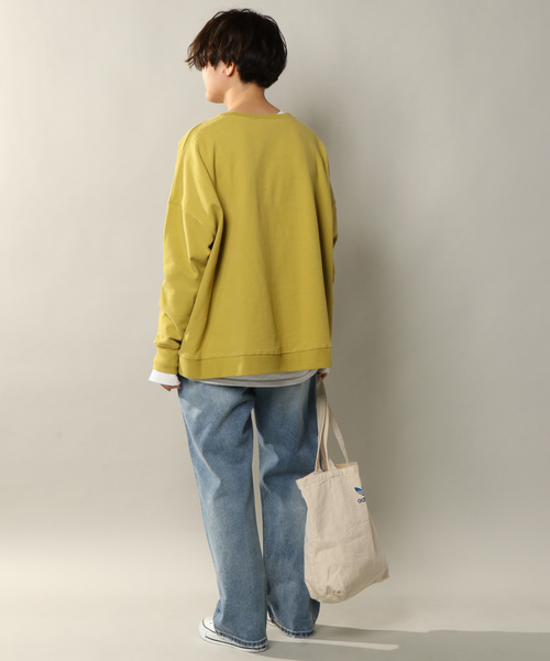 notch.（ノッチ）の「度詰め天竺ルーズトップス（スウェット・レディース・ブラック/グレー/オフホワイト/マスタード・M）」の18枚目の写真