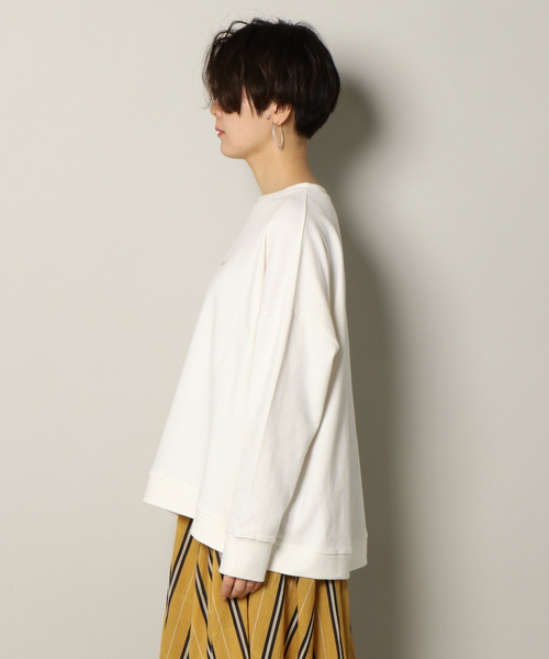 notch.（ノッチ）の「度詰め天竺ルーズトップス（スウェット・レディース・ブラック/グレー/オフホワイト/マスタード・M）」の21枚目の写真