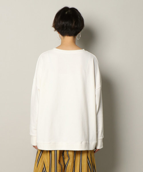 notch.（ノッチ）の「度詰め天竺ルーズトップス（スウェット・レディース・ブラック/グレー/オフホワイト/マスタード・M）」の22枚目の写真