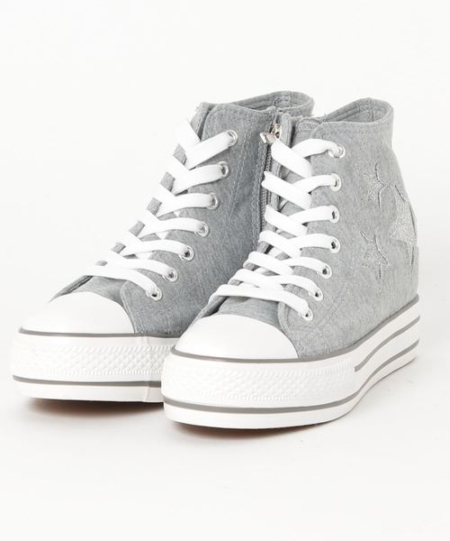 Rewde ルゥデ の 星柄ｲﾝﾋｰﾙﾊｲｶｯﾄｽﾆｰｶｰ 9r18 Sk7593 スニーカー Wear
