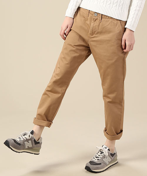 green label relaxing（グリーンレーベルリラクシング）の「GC テーパードチノパンツ ◆（チノパンツ・レディース・ベージュ/ネイビー/ライトピンク・36/40/38）」の11枚目の写真