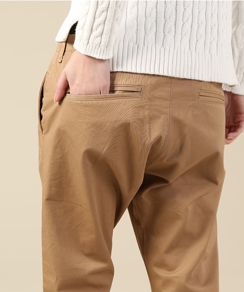 green label relaxing（グリーンレーベルリラクシング）の「GC テーパードチノパンツ ◆（チノパンツ・レディース・ベージュ/ネイビー/ライトピンク・36/40/38）」の19枚目の写真