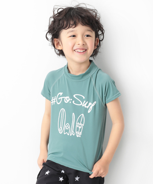 devirock（デビロック）の「半袖ラッシュガード（ラッシュガード・キッズ・ホワイト系その他/ブラック系その他/グリーン系その他/ホワイト系その他2/ホワイト系その他3/ホワイト系その他4/ホワイト系その他5/ホワイト系その他6/ホワイト系その他7/ブラック系その他2/ブラック系その他3/ブラック系その他4/ブラック系その他5・110cm/100cm/120cm/130cm/140cm/150cm/160cm）」の13枚目の写真