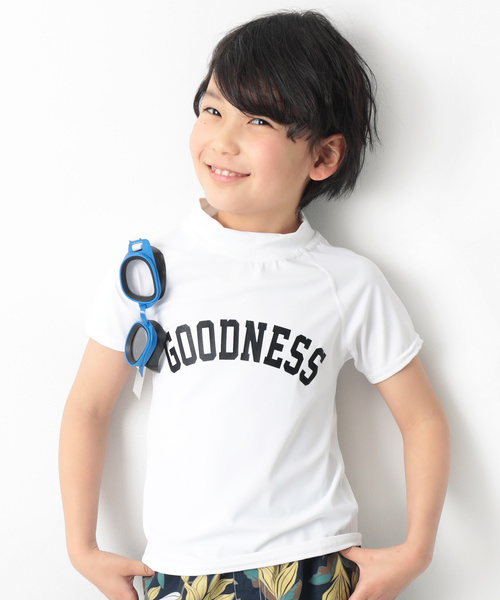 devirock（デビロック）の「半袖ラッシュガード（ラッシュガード・キッズ・ホワイト系その他/ブラック系その他/グリーン系その他/ホワイト系その他2/ホワイト系その他3/ホワイト系その他4/ホワイト系その他5/ホワイト系その他6/ホワイト系その他7/ブラック系その他2/ブラック系その他3/ブラック系その他4/ブラック系その他5・110cm/100cm/120cm/130cm/140cm/150cm/160cm）」の7枚目の写真