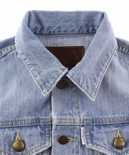 ALEXIA STAM(アリシアスタン)の「Triple Button Cuffs Denim Jacket/デニムジャケット(デニムジャケット・レディース・ライトブルー/ブルー・FREE)」の9枚目の写真