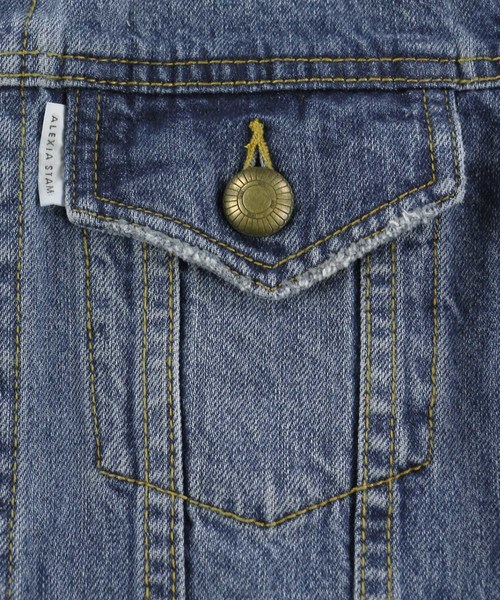 ALEXIA STAM(アリシアスタン)の「Triple Button Cuffs Denim Jacket/デニムジャケット(デニムジャケット・レディース・ライトブルー/ブルー・FREE)」の18枚目の写真