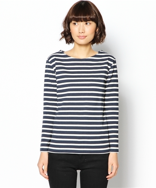 BEAMS LIGHTS Women's(ビームスライツ ウィメンズ)の「BEAMS LIGHTS× CHANTECLAIR / ボーダープルオーバー(Tシャツ/カットソー・レディース・ネイビー/オフホワイト/ブラウン系その他・38/36)」の6枚目の写真