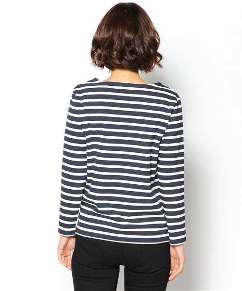 BEAMS LIGHTS Women's(ビームスライツ ウィメンズ)の「BEAMS LIGHTS× CHANTECLAIR / ボーダープルオーバー(Tシャツ/カットソー・レディース・ネイビー/オフホワイト/ブラウン系その他・38/36)」の8枚目の写真