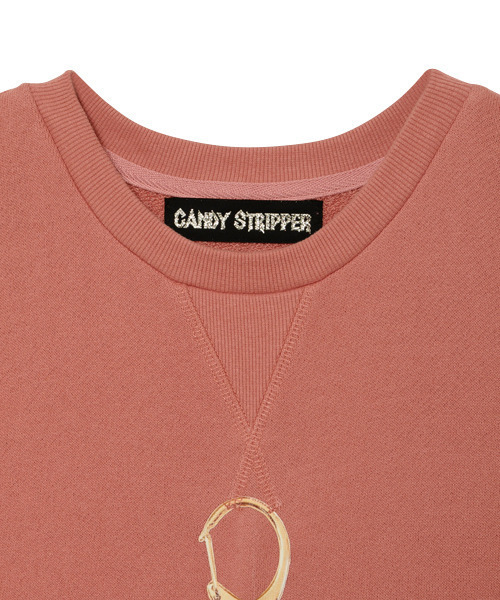Candy Stripper(キャンディストリッパー)の「TEDDY KEYRING BIG スウェット(スウェット・レディース・ライトブルー/ブラック/ピンク・2)」の12枚目の写真