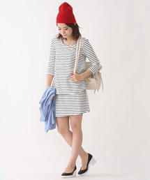 mystic | ティアードボーダーワンピース(ワンピース)