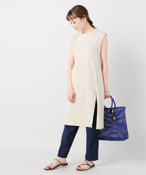 JOINT WORKS(ジョイントワークス)の「サイロテンジクスリットノースリTN/C(Tシャツ/カットソー・レディース・ブラック/ベージュ/レッド・FREE)」の5枚目の写真
