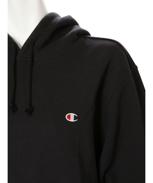 Champion(チャンピオン)の「Champion フード刺繍ビッグスウェット(スウェット・レディース・ブラック/オフホワイト/ボルドー・FREE)」の6枚目の写真