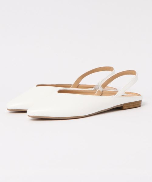 AMERICAN HOLIC（アメリカンホリック）の「バックバンドシューズ　＊（パンプス・レディース・ホワイト/ブラック・S/M/L）」の2枚目の写真