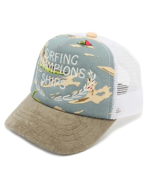 SHIPS(シップス)の「SHIPS KIDS:アロハ パイル メッシュ キャップ(キャップ・キッズ・ピンク/ライトブルー・MEDIUM/SMALL/LARGE)」の2枚目の写真