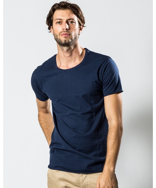 wjk（ダヴルジェイケイ）の「cut-off crew-neck S/S（Tシャツ/カットソー・メンズ・ホワイト/ブラック/ネイビー/トップグレー/ブルー/ピンク・MEDIUM/SMALL/LARGE/X-LARGE）」の4枚目の写真