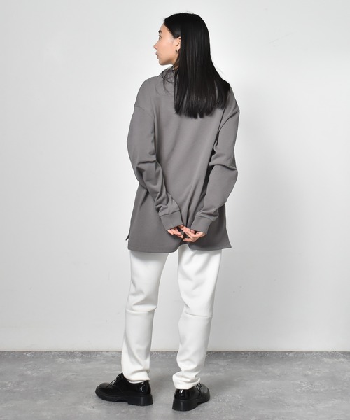 Starting Over(スターティングオーバー)の「OE天竺クルーネックリブ袖ロングスリーブTシャツ くすみカラー(Tシャツ/カットソー・メンズ・ベージュ/パープル/ホワイト/ブラック/テラコッタ/サックスブルー/ライトパープル/ライトベージュ/グリーン/チャコール・XL/M/L)」の19枚目の写真
