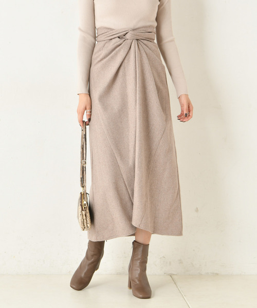 DouDou(ドゥドゥ)の「カイトフレアスカート(スカート・レディース・ブラウン/ベージュ/パープル・FREE)」の20枚目の写真