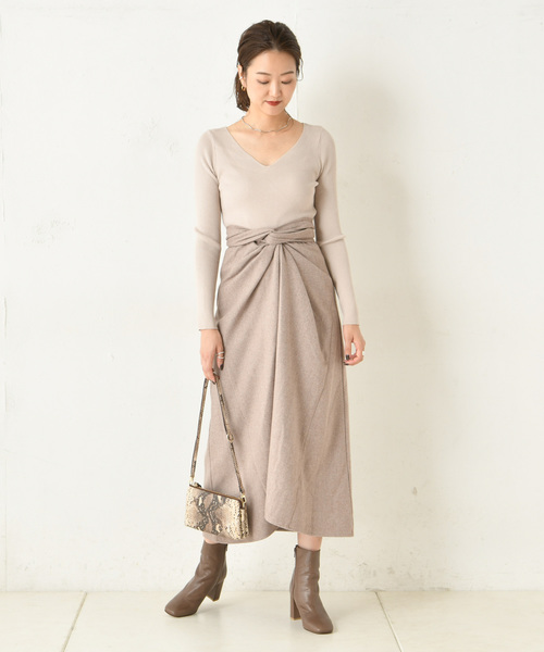 DouDou(ドゥドゥ)の「カイトフレアスカート(スカート・レディース・ブラウン/ベージュ/パープル・FREE)」の21枚目の写真