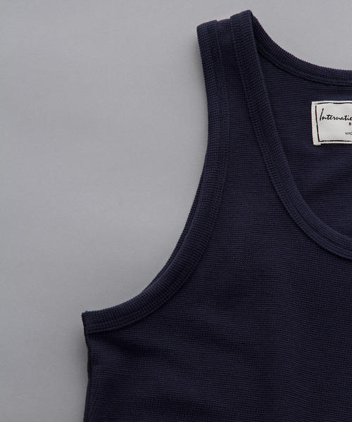 International Gallery BEAMS（インターナショナルギャラリービームス）の「International Gallery BEAMS / MESH TANK TOP（タンクトップ・メンズ・ホワイト/ブラック/ネイビー・MEDIUM/SMALL/LARGE）」の7枚目の写真