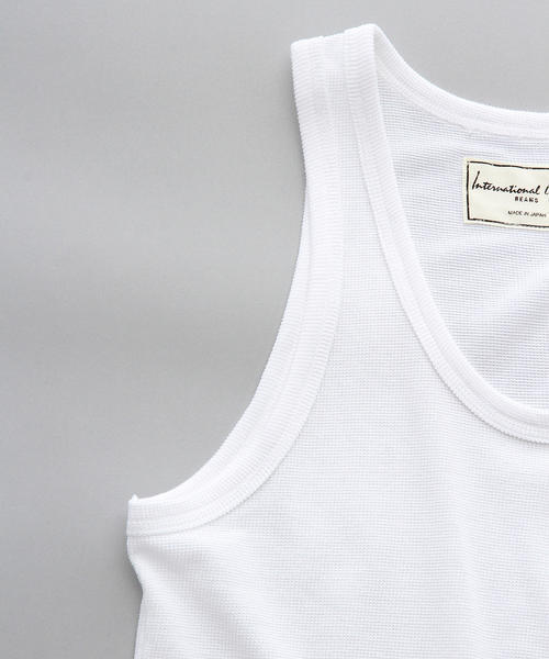 International Gallery BEAMS（インターナショナルギャラリービームス）の「International Gallery BEAMS / MESH TANK TOP（タンクトップ・メンズ・ホワイト/ブラック/ネイビー・MEDIUM/SMALL/LARGE）」の5枚目の写真