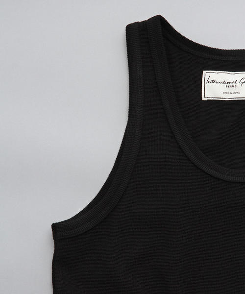 International Gallery BEAMS（インターナショナルギャラリービームス）の「International Gallery BEAMS / MESH TANK TOP（タンクトップ・メンズ・ホワイト/ブラック/ネイビー・MEDIUM/SMALL/LARGE）」の12枚目の写真
