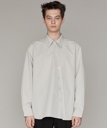 『ADD SEOUL』DIAGONAL PLACKET SHIRT / ディアゴナル ボタン プラケット レギュラー シャツ