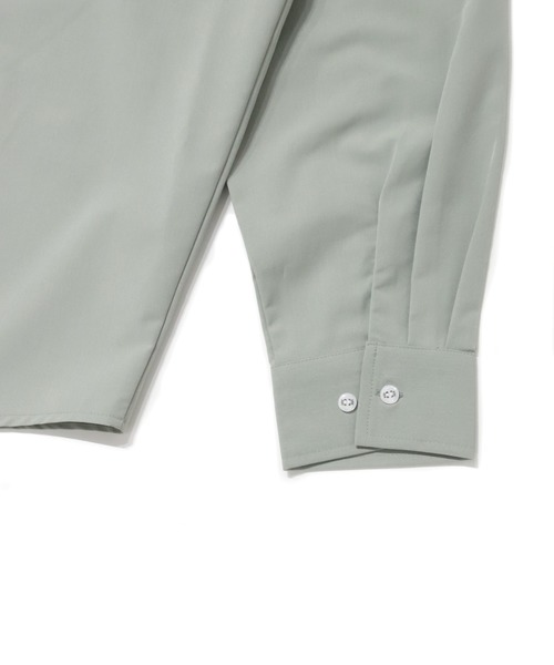 ADD SEOUL（エーディーディーソウル）の「『ADD SEOUL』DIAGONAL PLACKET SHIRT / ディアゴナル ボタン プラケット レギュラー シャツ（シャツ/ブラウス・メンズ・グレー/カーキ・1/2）」の13枚目の写真