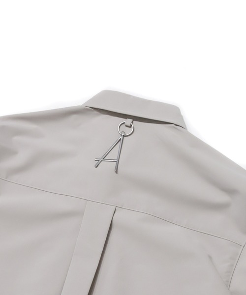 ADD SEOUL（エーディーディーソウル）の「『ADD SEOUL』DIAGONAL PLACKET SHIRT / ディアゴナル ボタン プラケット レギュラー シャツ（シャツ/ブラウス・メンズ・グレー/カーキ・1/2）」の6枚目の写真