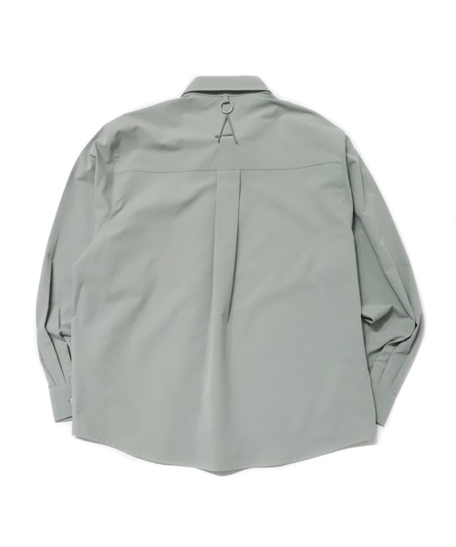 ADD SEOUL（エーディーディーソウル）の「『ADD SEOUL』DIAGONAL PLACKET SHIRT / ディアゴナル ボタン プラケット レギュラー シャツ（シャツ/ブラウス・メンズ・グレー/カーキ・1/2）」の20枚目の写真