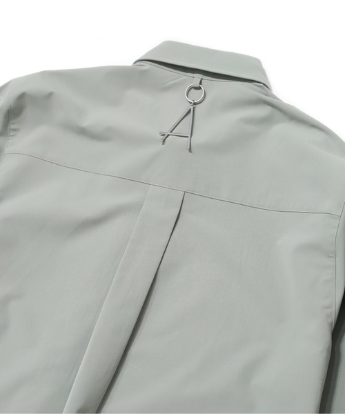 ADD SEOUL（エーディーディーソウル）の「『ADD SEOUL』DIAGONAL PLACKET SHIRT / ディアゴナル ボタン プラケット レギュラー シャツ（シャツ/ブラウス・メンズ・グレー/カーキ・1/2）」の16枚目の写真