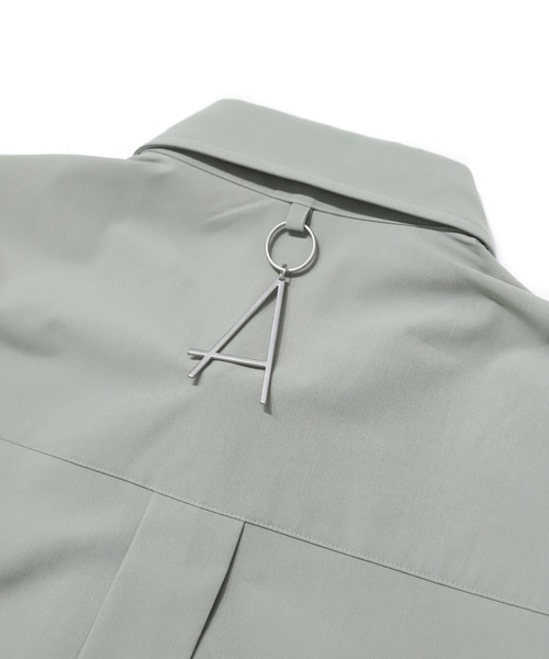 ADD SEOUL（エーディーディーソウル）の「『ADD SEOUL』DIAGONAL PLACKET SHIRT / ディアゴナル ボタン プラケット レギュラー シャツ（シャツ/ブラウス・メンズ・グレー/カーキ・1/2）」の15枚目の写真