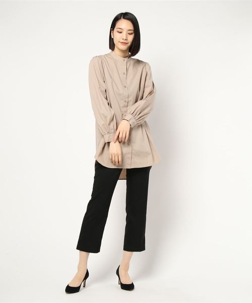 archives（アルシーヴ）の「ロングベスト+シャツSET（シャツ/ブラウス・レディース・ブラウン/アイボリー/グレー系その他・MEDIUM）」の4枚目の写真