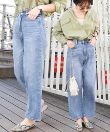 coca（coca） | ウォッシュ加工ワイドデニムパンツ(デニムパンツ)