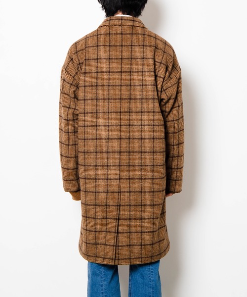 WEGO（ウィゴー）の「WEGO/チェックーオーバーコート（チェスターコート・メンズ・ベージュ系その他2/グレー系その他2・LARGE/SMALL/MEDIUM）」の15枚目の写真