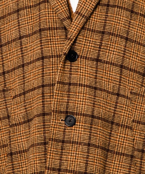 WEGO（ウィゴー）の「WEGO/チェックーオーバーコート（チェスターコート・メンズ・ベージュ系その他2/グレー系その他2・LARGE/SMALL/MEDIUM）」の16枚目の写真