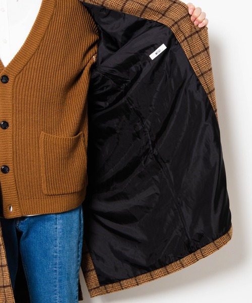 WEGO（ウィゴー）の「WEGO/チェックーオーバーコート（チェスターコート・メンズ・ベージュ系その他2/グレー系その他2・LARGE/SMALL/MEDIUM）」の11枚目の写真