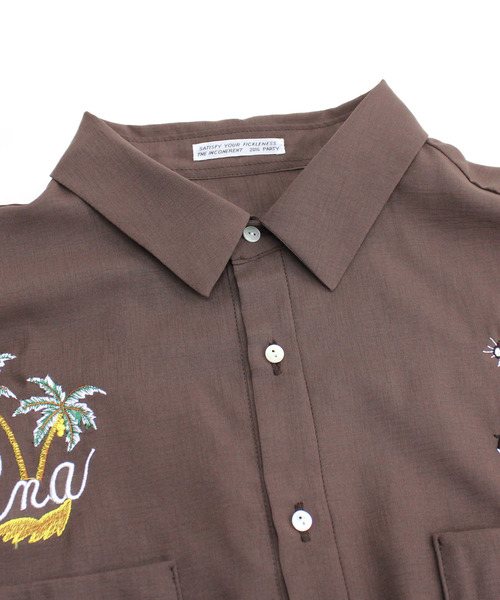 RNA（アールエヌエー）の「B2540 シアーワークシャツ（シャツ/ブラウス・レディース・ブラウン/オフホワイト/オリーブ・MEDIUM）」の15枚目の写真