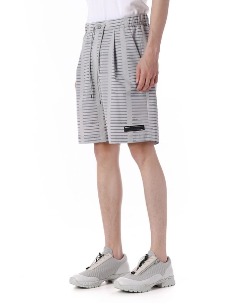 ATTACHMENT（アタッチメント）の「T400ストレッチタフタプリント 1タックイージーショーツ（その他パンツ・メンズ・ネイビー/グレー/オレンジ・1/2/3）」の7枚目の写真