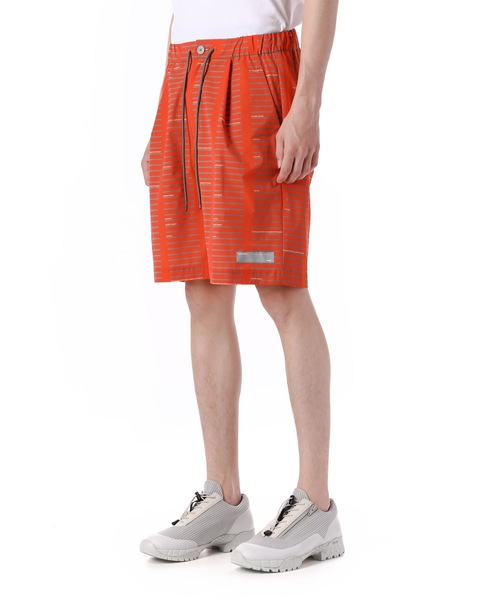 ATTACHMENT（アタッチメント）の「T400ストレッチタフタプリント 1タックイージーショーツ（その他パンツ・メンズ・ネイビー/グレー/オレンジ・1/2/3）」の8枚目の写真