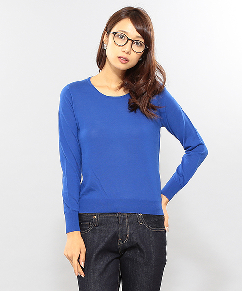 BEAMS LIGHTS Women's(ビームスライツ ウィメンズ)の「BEAMS LIGHTS / ウォッシャブルウール プルオーバー(ニット/セーター・レディース・グレー/ブラック/イエロー/グリーン/ブルー・ONE SIZE)」の1枚目の写真